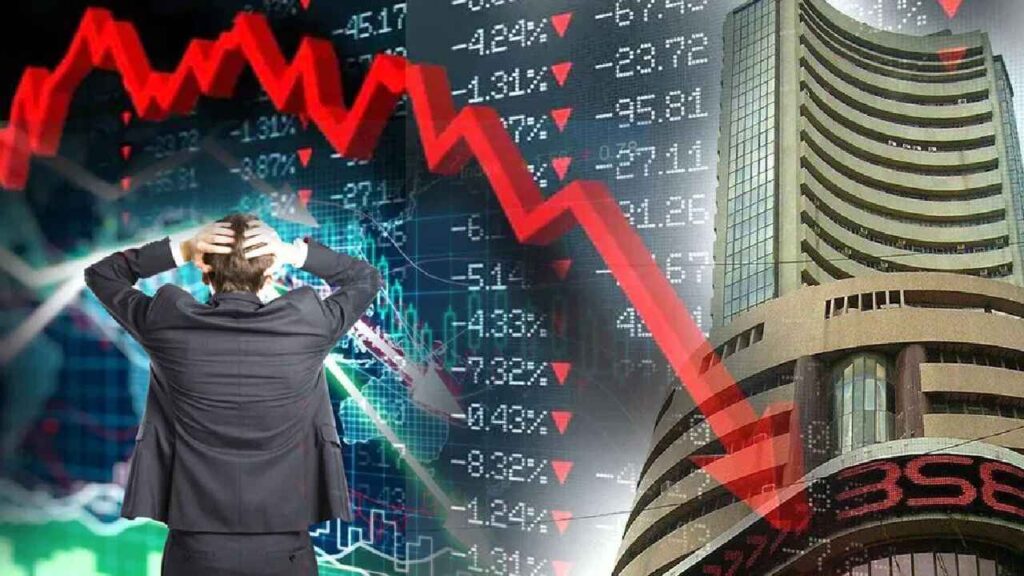 share-market-down-1-1024x576 SENSEX,NIFTY AND BANK NIFTY धड़ाम से गिरा बाजार खुलते ही 1.5 लाख करोड़ रुपए हुए साफ मचा हड़कंप